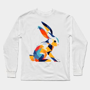 Picasso Style Rabbit Long Sleeve T-Shirt